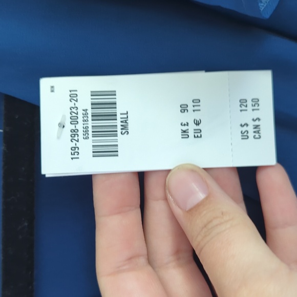 🍋✨ NWT Abercrombie blue v-neck flutter sleeve maxi dress size S - Picture 4 of 7